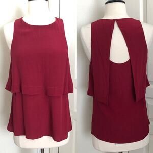 Sanctuary First Dance Tank layered back cutout